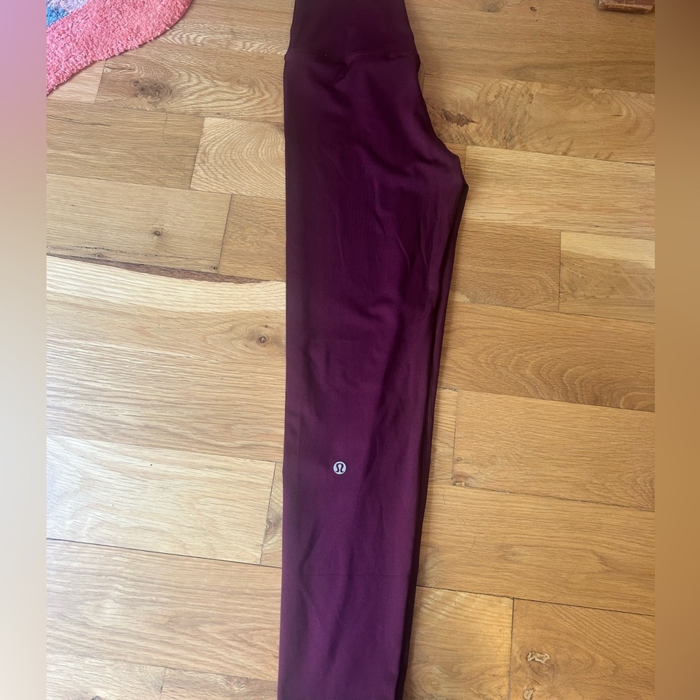 Maroon leggings. Size 4 or 6